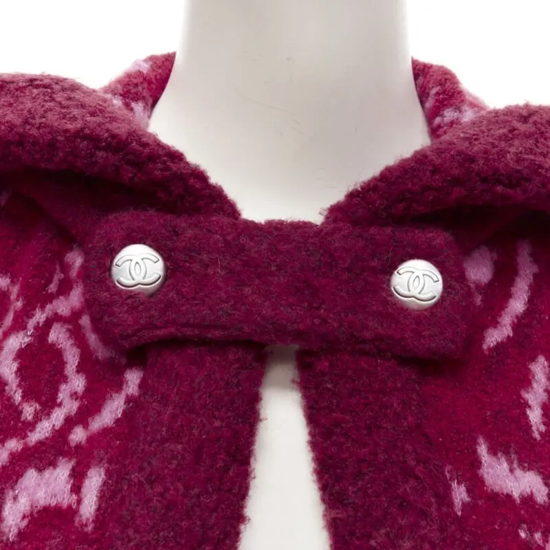 Chanel P70629 K10207 Red Wool Never worn - Back View