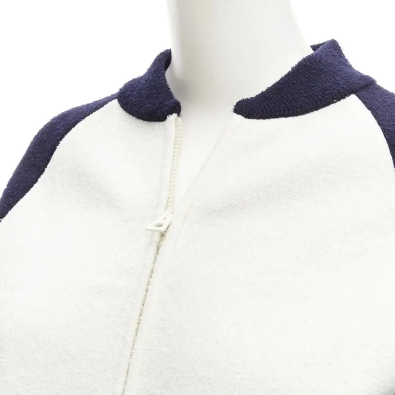 Dior Paris Track Jacket Navy Wool Never worn - Back View