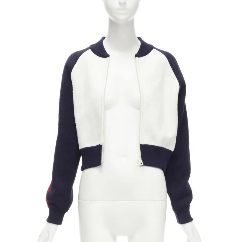 Dior Paris Track Jacket Navy Wool Never worn - Inside View