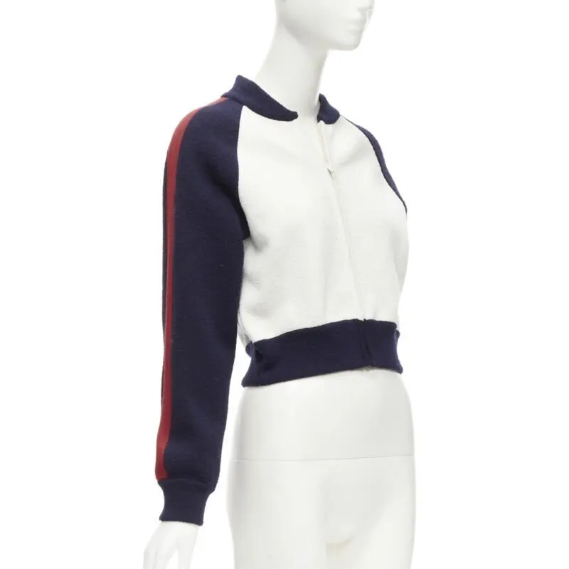 Dior Paris Track Jacket Navy Wool Never worn - Box View