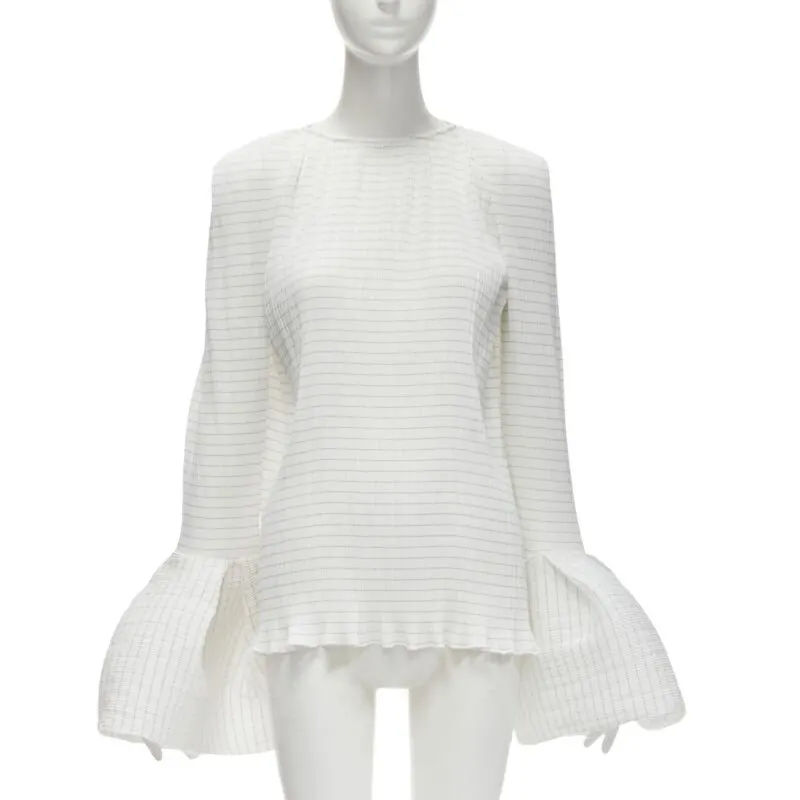 Maticevski Curve White Polyester Never worn - Front View