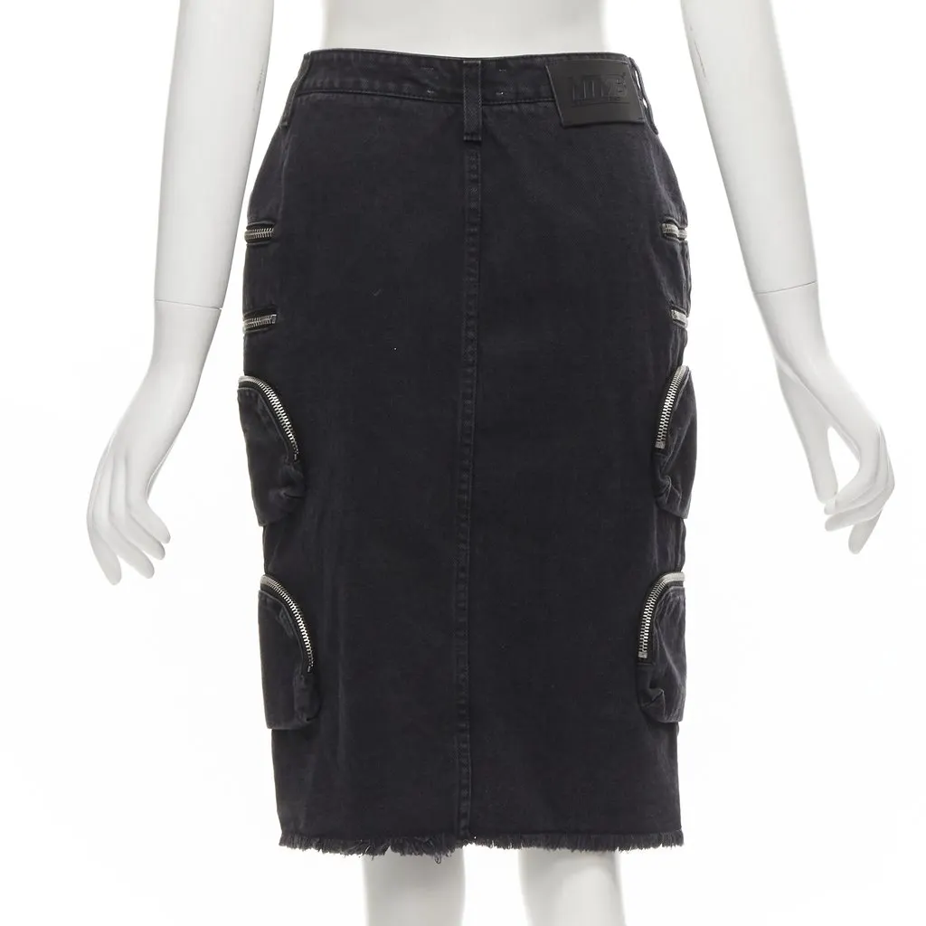 Faith Connexion Punk Chain Skirt Black Cotton Never worn - Box View