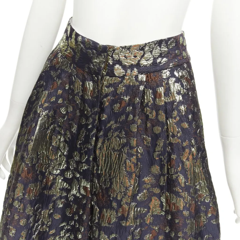 By Malene Birger Gold Brocade Culottes Gold Polyester Never worn - Back View