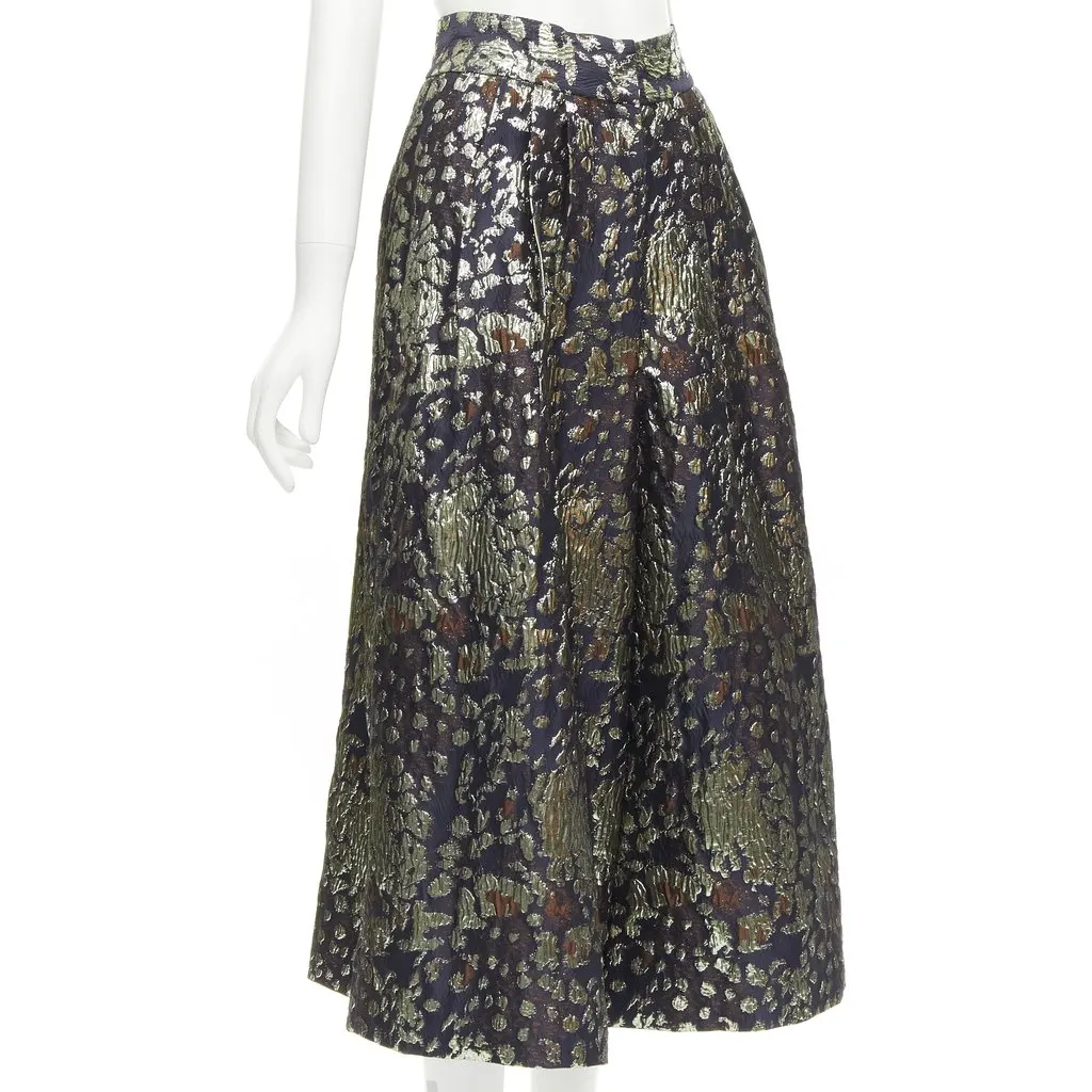 By Malene Birger Gold Brocade Culottes Gold Polyester Never worn - Inside View