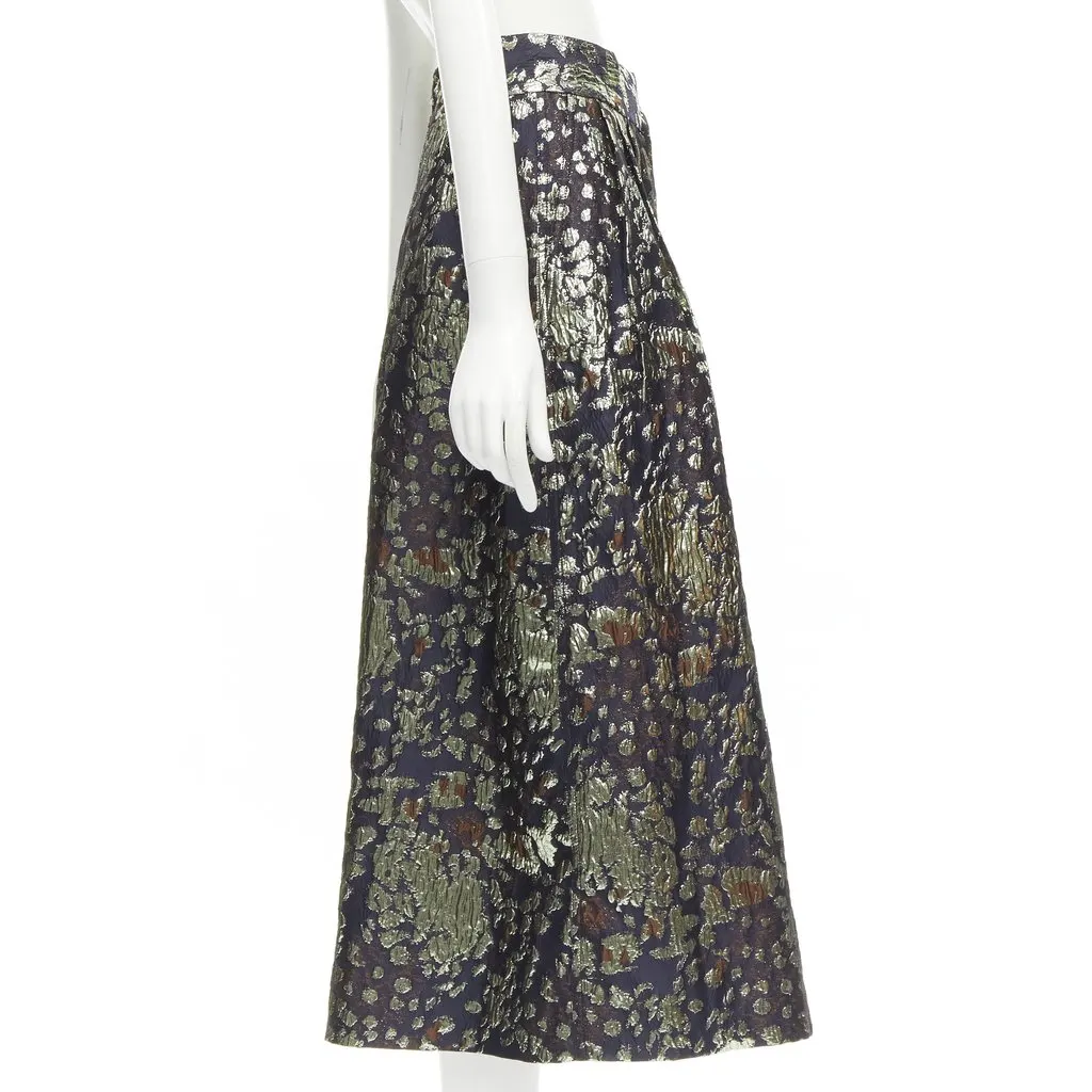 By Malene Birger Gold Brocade Culottes Gold Polyester Never worn - Model View