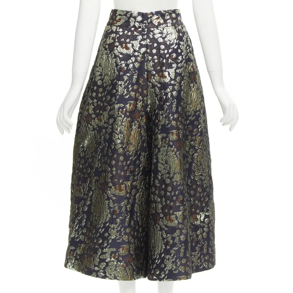 By Malene Birger Gold Brocade Culottes Gold Polyester Never worn - Box View