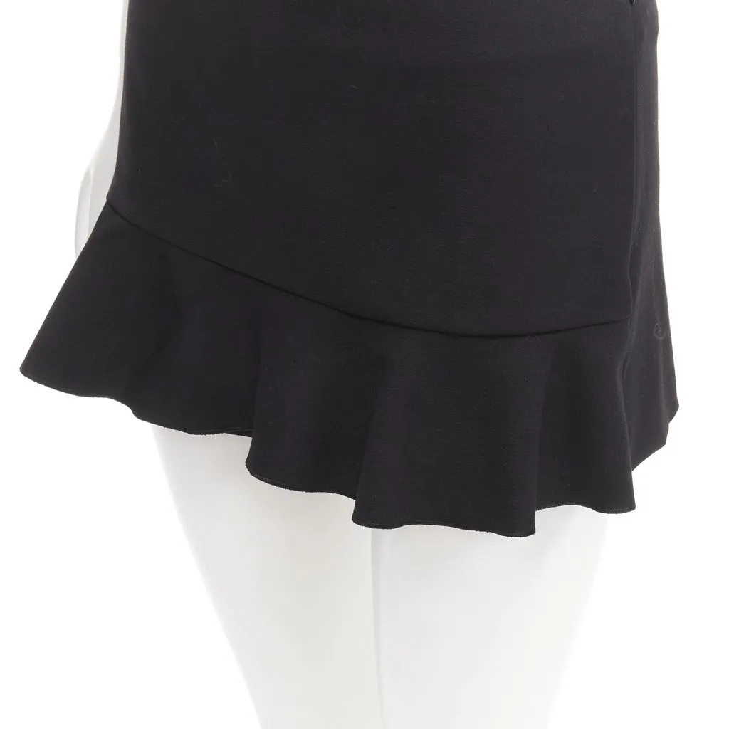 Red Valentino Ruffle Skorts Skirt Black Polyester Never worn - Back View