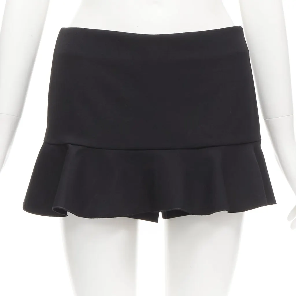 Red Valentino Ruffle Skorts Skirt Black Polyester Never worn - Inside View