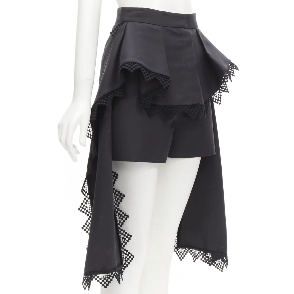 Alexander McQueen Peplum Layer Shorts Black Never worn - Inside View