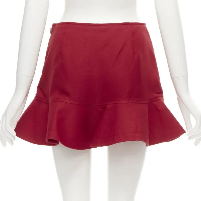 Valentino Heart Flared Shorts Red Polyester Never worn - Box View