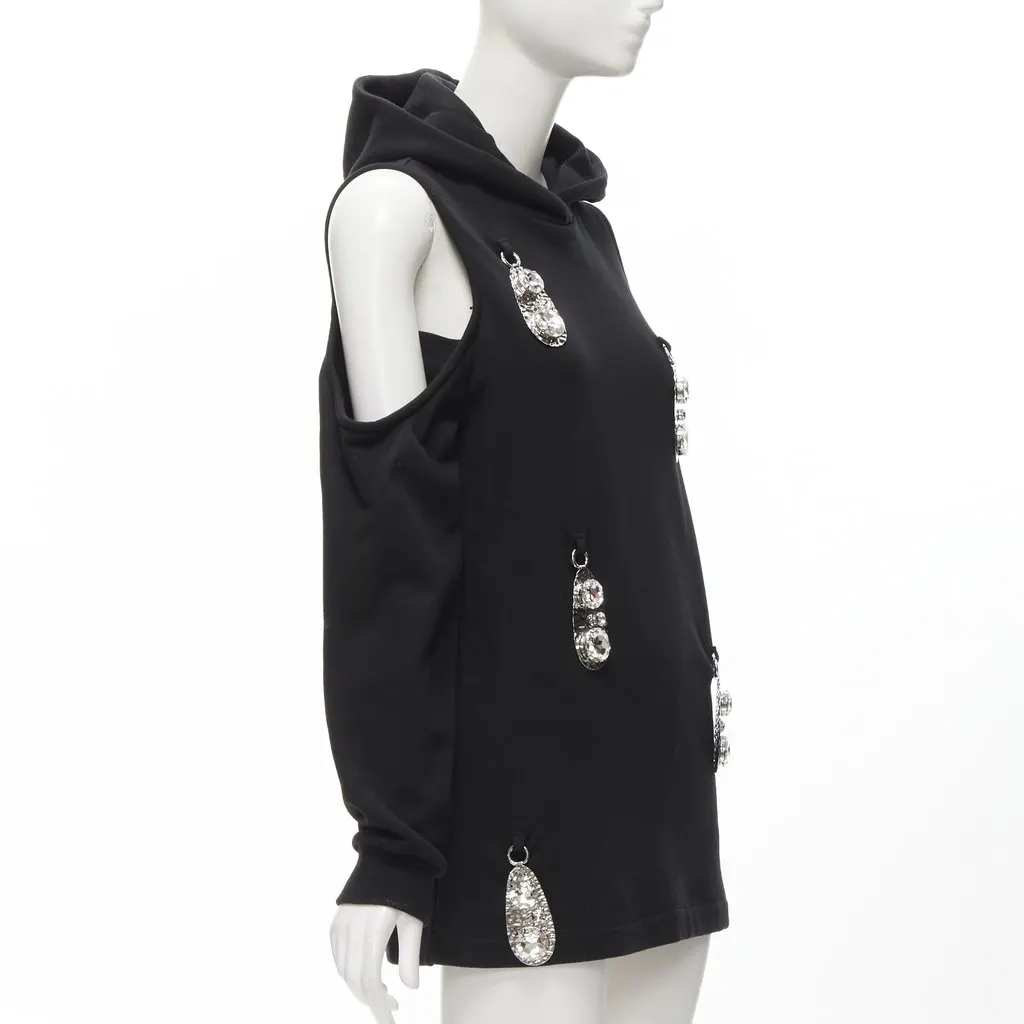 Area Pendant Cold Shoulder Black Cotton Never worn - Inside View