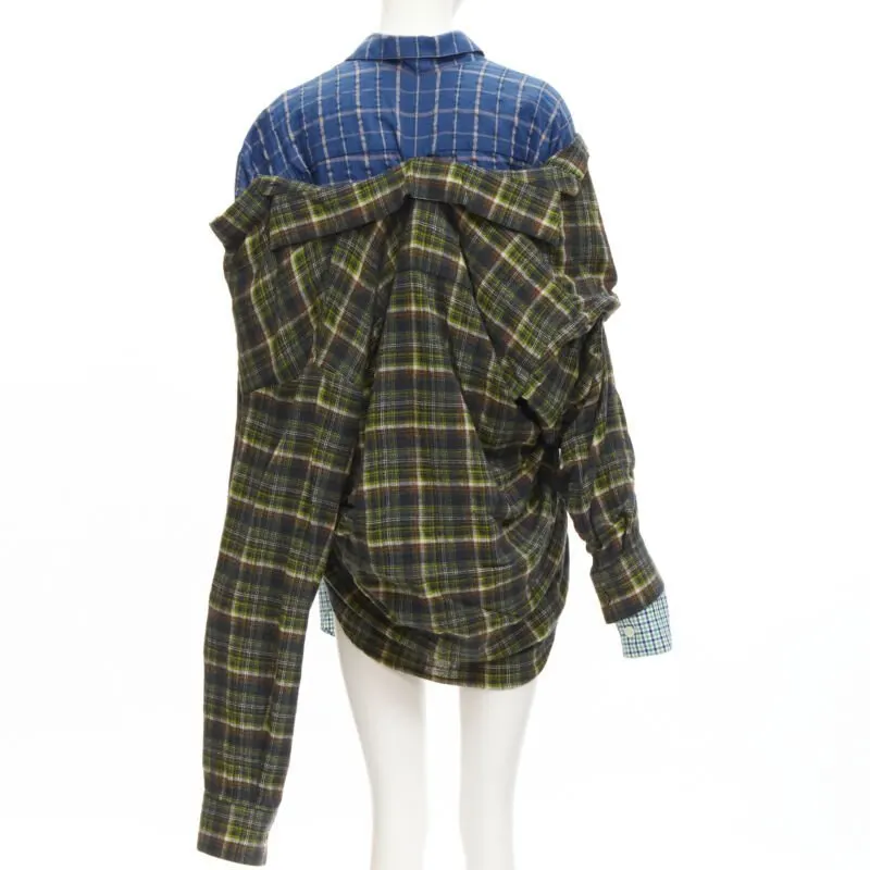 Natasha Zinko Plaid Grunge Shirt MultiColor Never worn - Box View