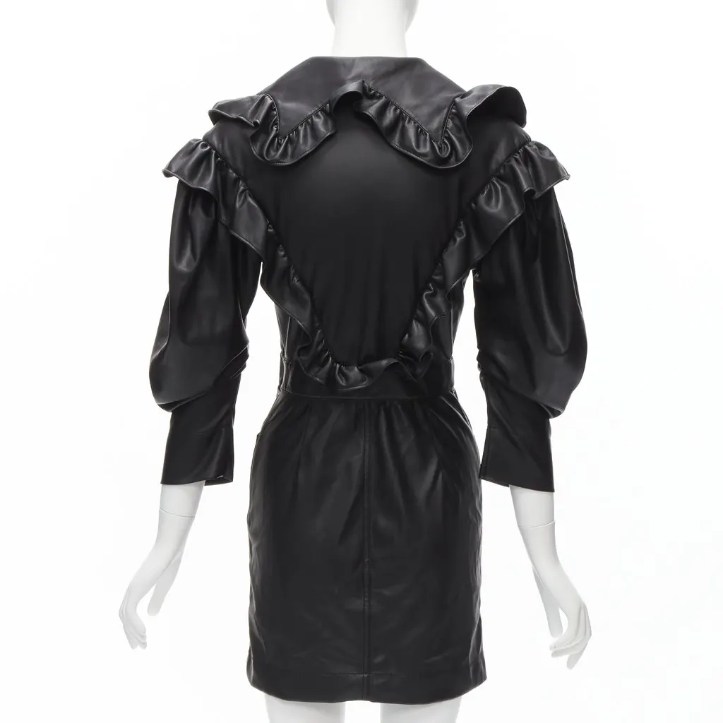 PHILOSOPHY DI ALBERTA FERRETTI Victorian Ruffle Dress Black Polyester Very good - Box View