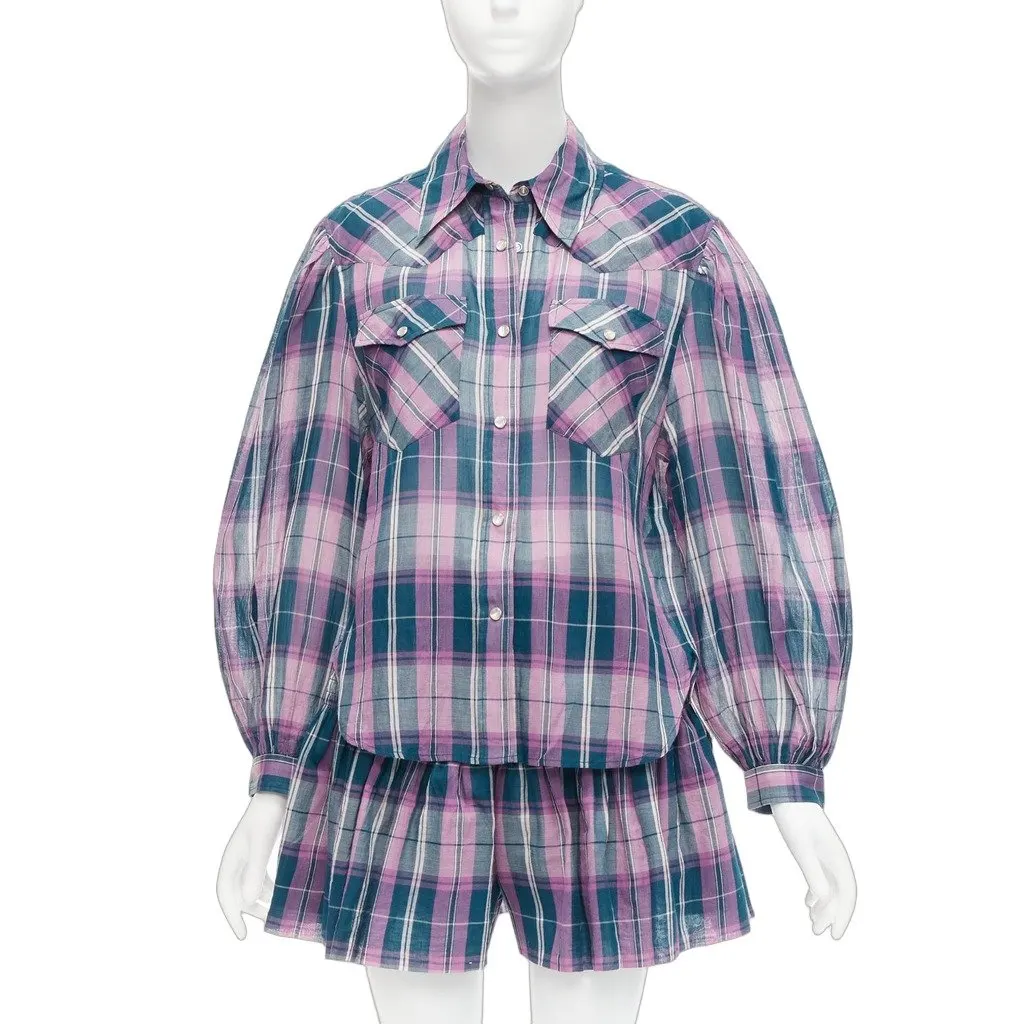 Isabel Marant Bethany Purple Cotton Never worn - Front View