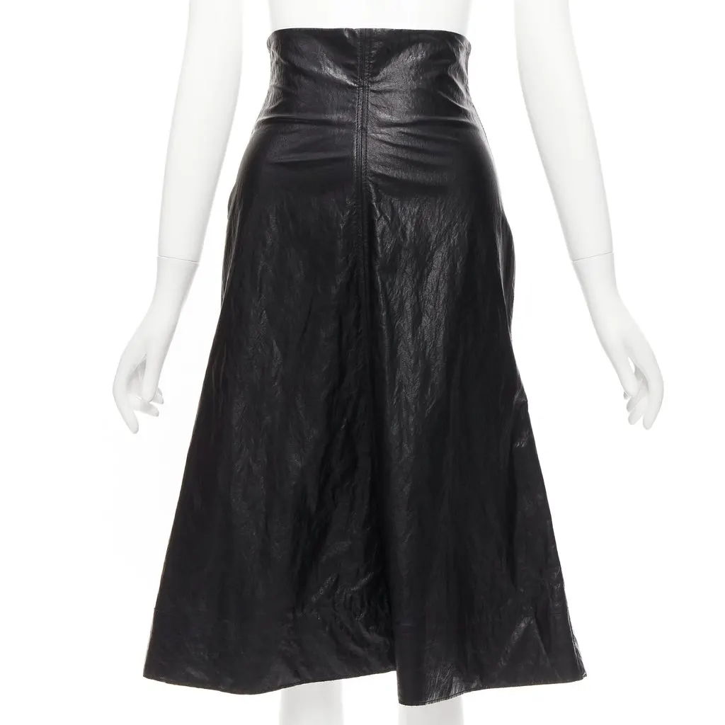 PHILOSOPHY DI ALBERTA FERRETTI Crinkled Leather Skirt