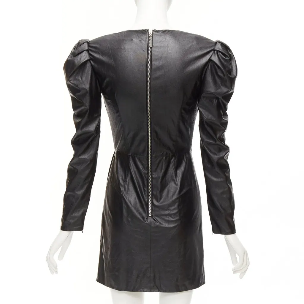 Bronx and Banco Coated Puff Dress Black Polyester Fair - Box View