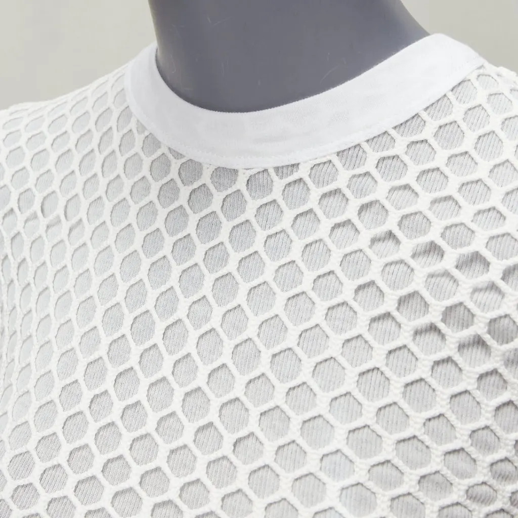 T by Alexander Wang Net Overlay Top White Cotton Never worn - Back View