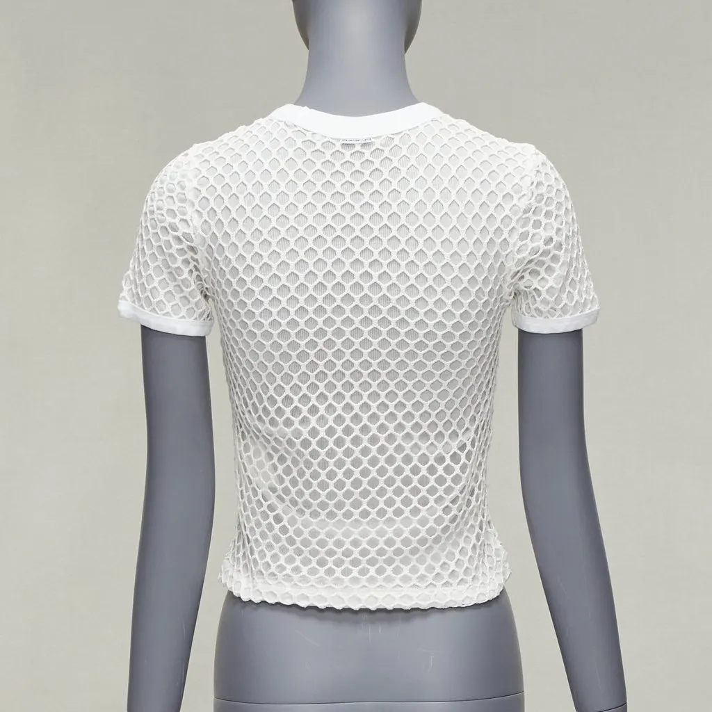 T by Alexander Wang Net Overlay Top White Cotton Never worn - Box View