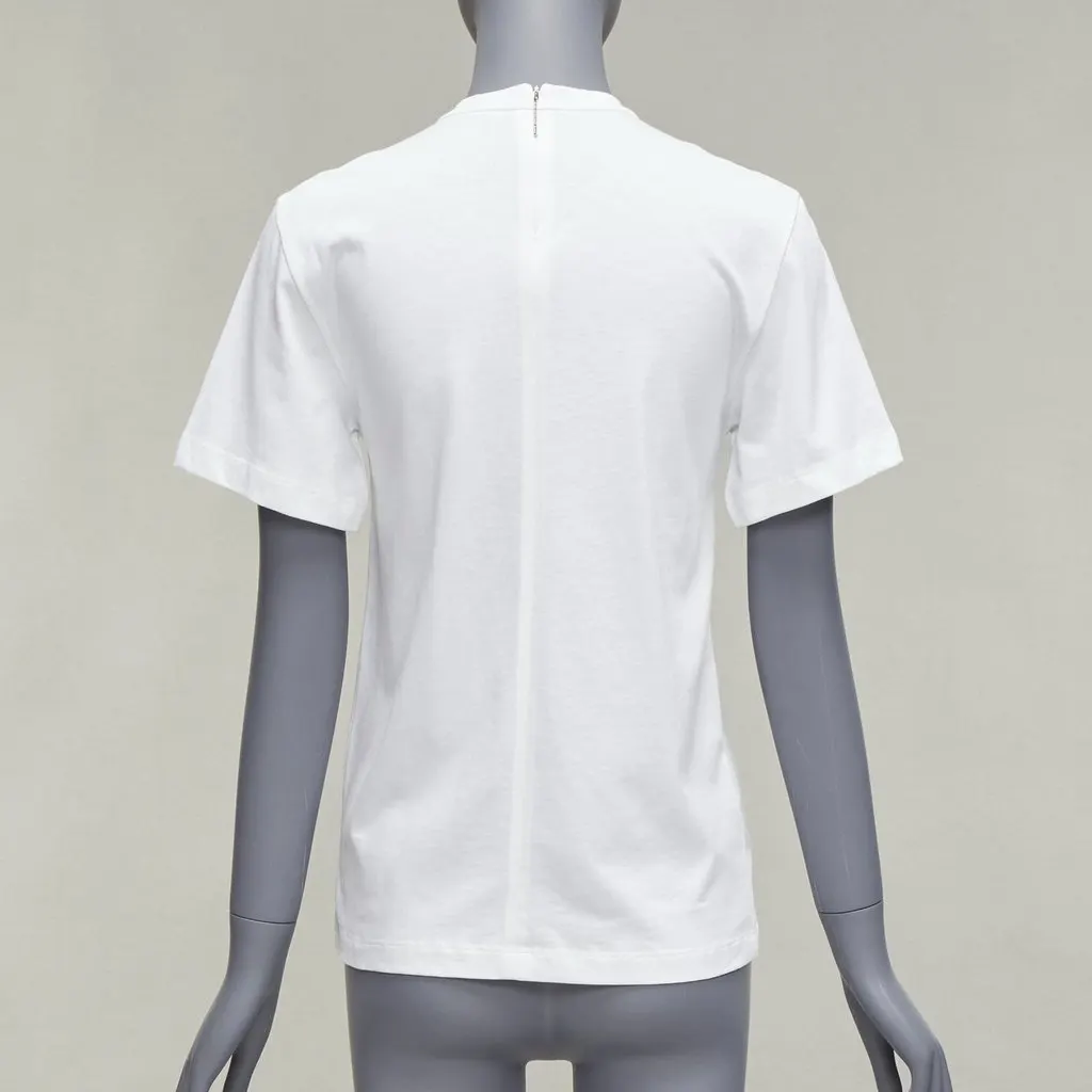 Christopher Kane Rhinestone Chain Shirt White Cotton Never worn - Box View