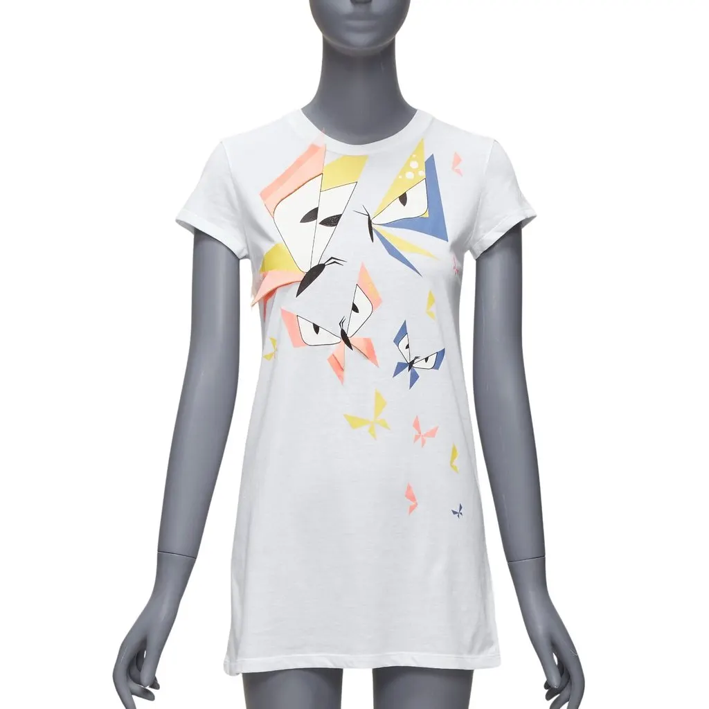 Fendi Monster Applique Shirt White Cotton Never worn - Front View