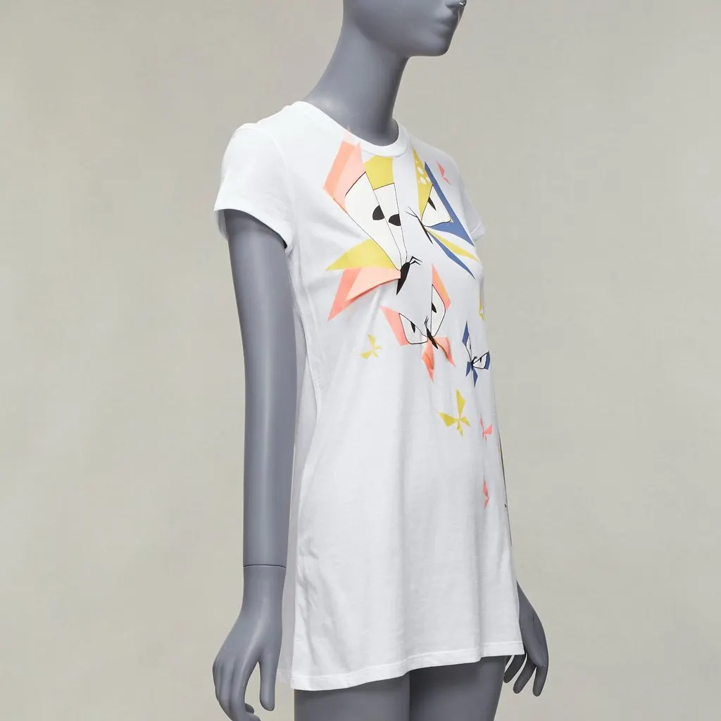 Fendi Monster Applique Shirt White Cotton Never worn - Inside View