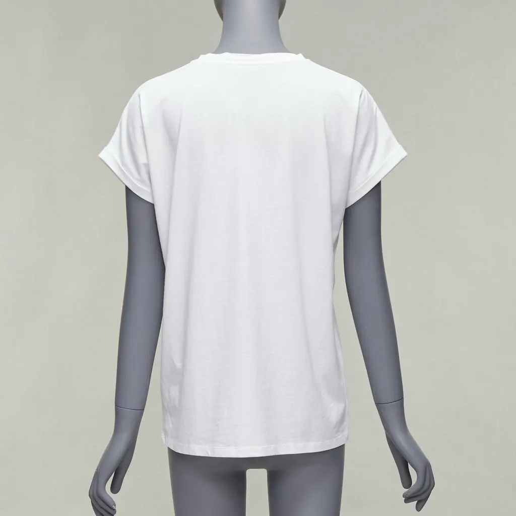 Balmain Velvet Logo Shirt White Cotton Fair - Box View