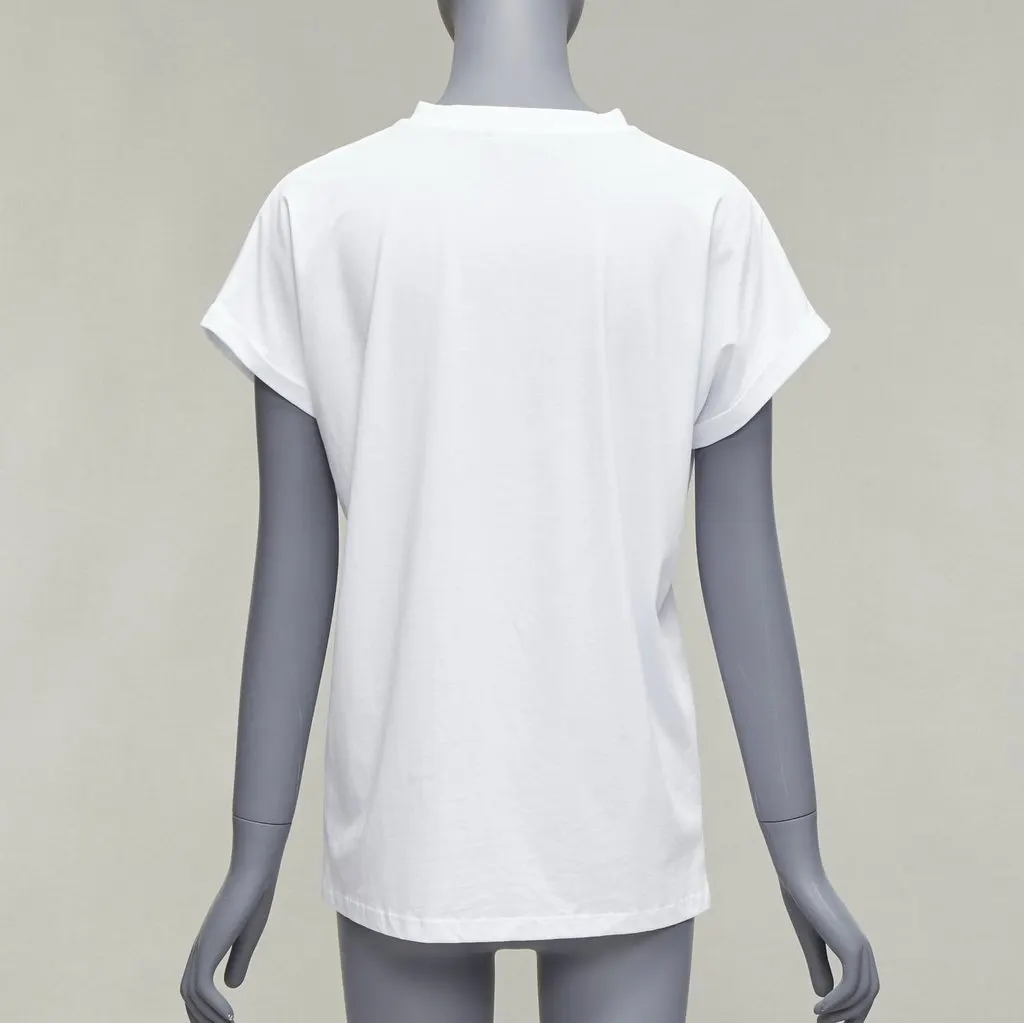 Balmain Army Velvet Shirt White Cotton Very good - Box View