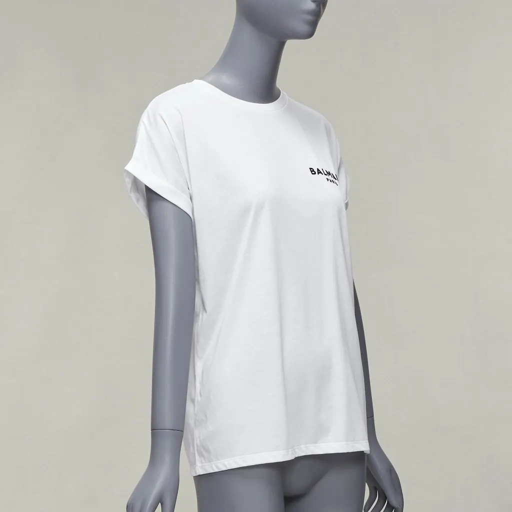 Balmain Logo Cotton Shirt White Cotton Never worn - Inside View