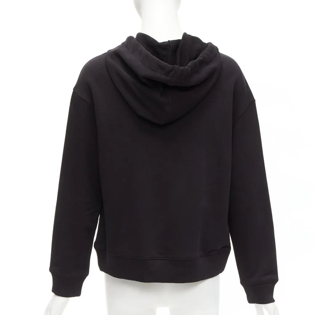 Red Valentino Daisy Print Hoodie Black Cotton Good - Box View