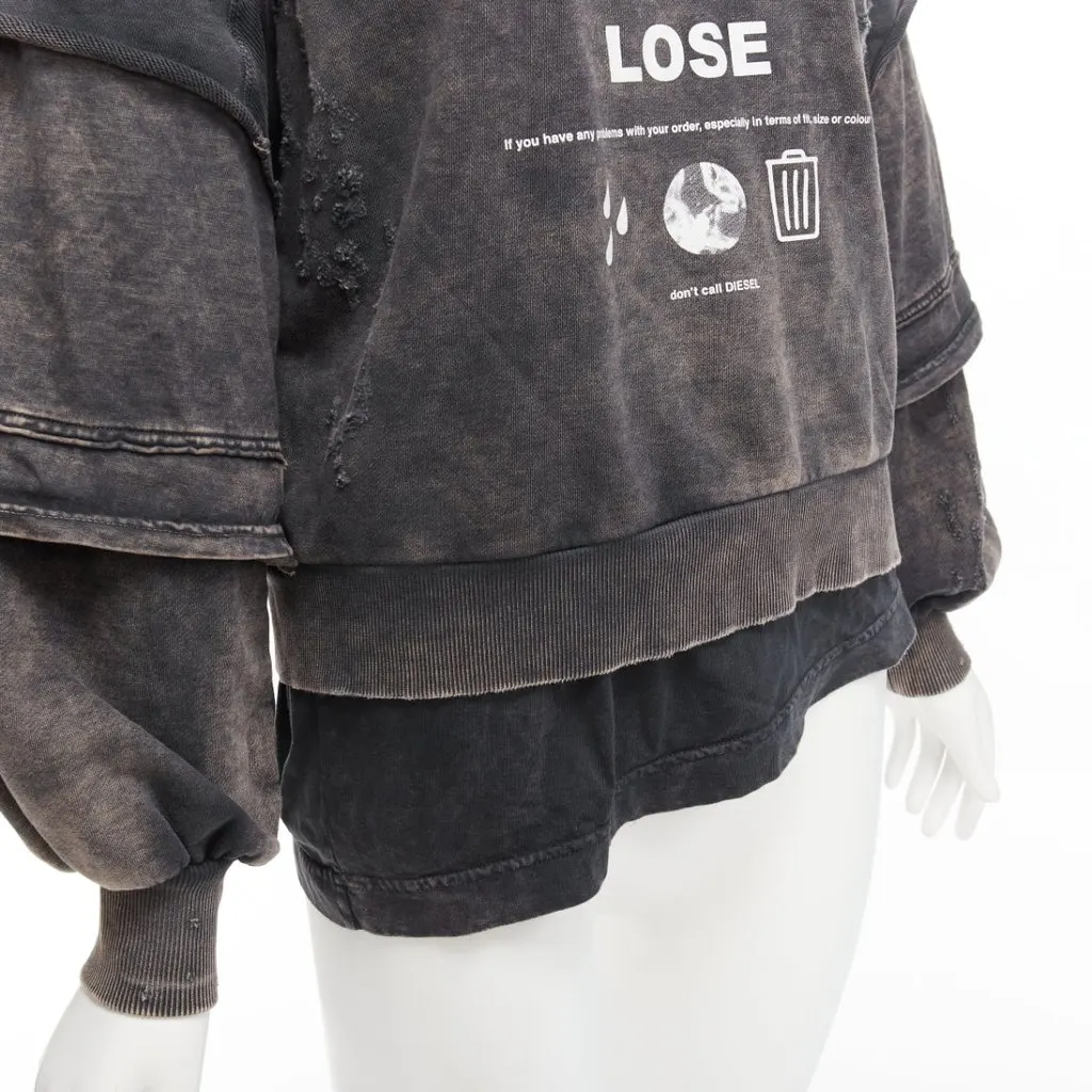 Diesel F Strat Grey Cotton Never worn - Back View