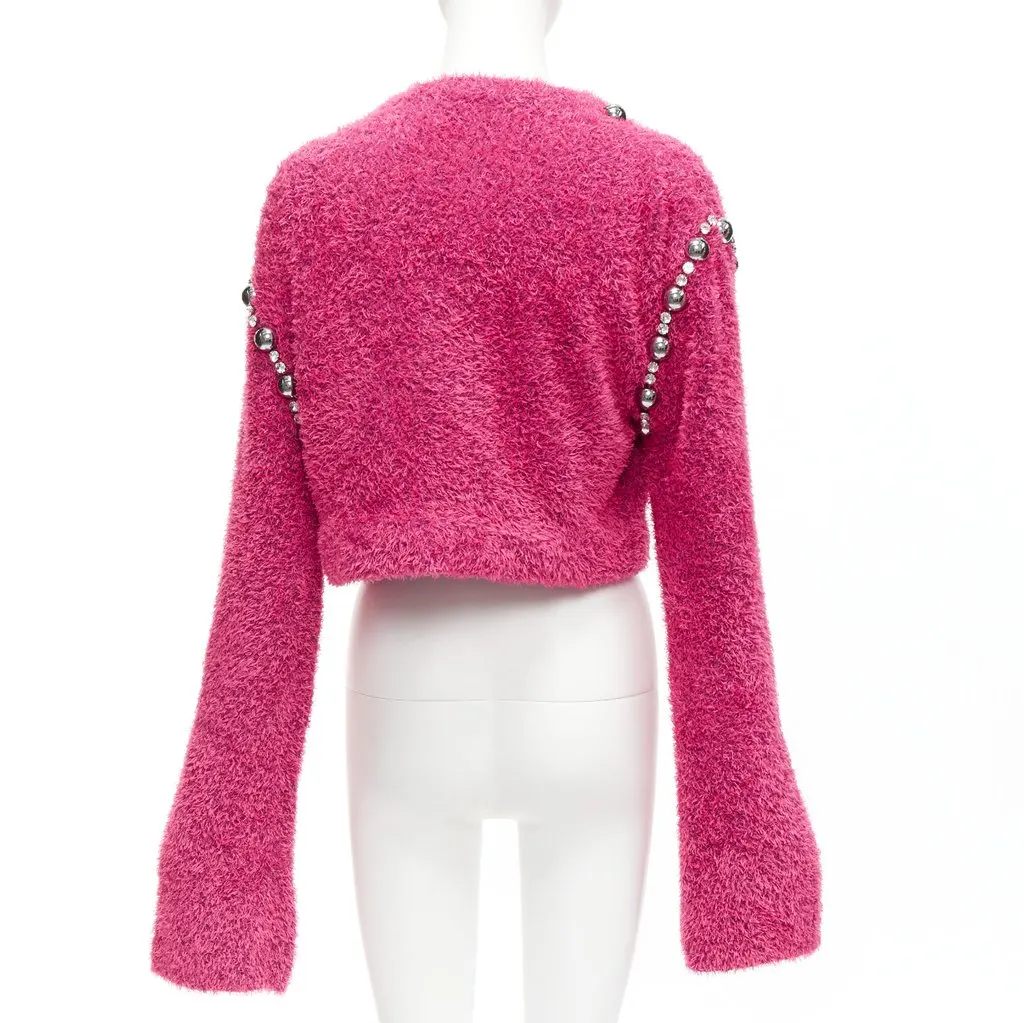 Area Dome Stud Sweater Pink Cotton Never worn - Box View