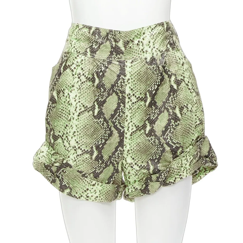 PHILOSOPHY DI ALBERTA FERRETTI Paper Effect Shorts Beige Never worn - Front View