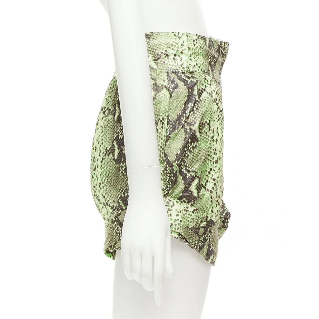 PHILOSOPHY DI ALBERTA FERRETTI Paper Effect Shorts Beige Never worn - Model View