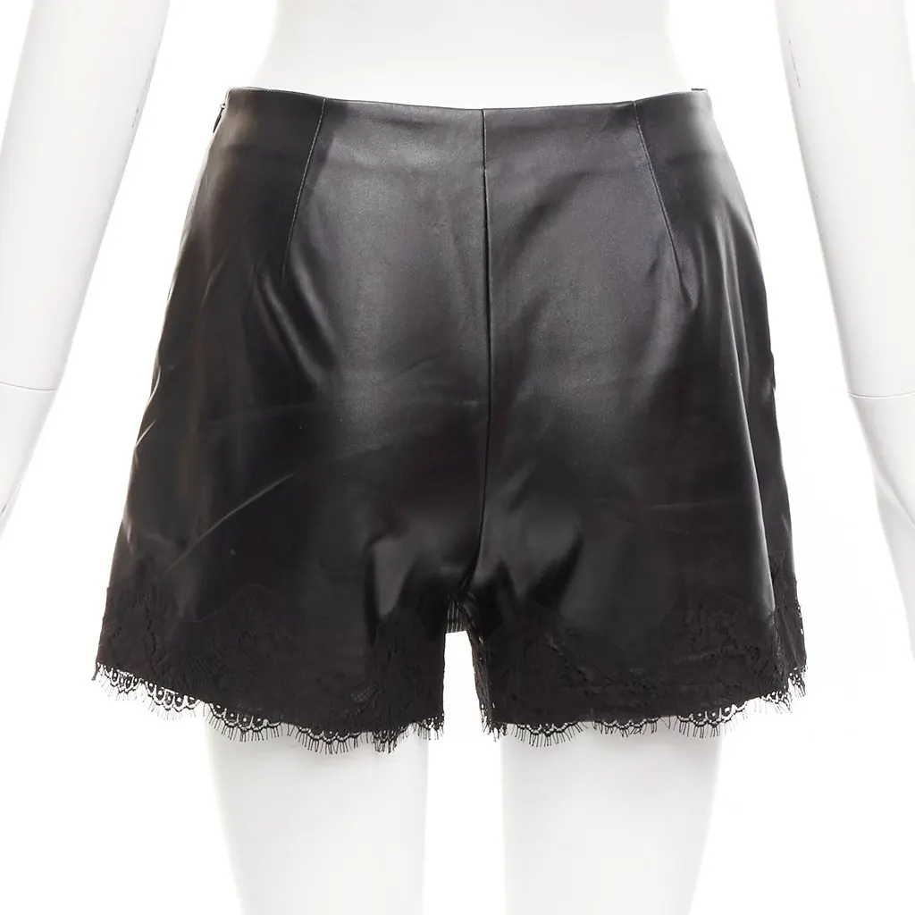 Ermanno Scervino Lace Trim Skorts Black Polyester Very good - Box View