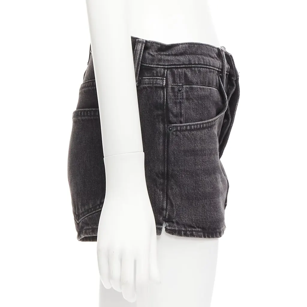 Alexander Wang Skirt Back Skorts Black Cotton Very good - Model View