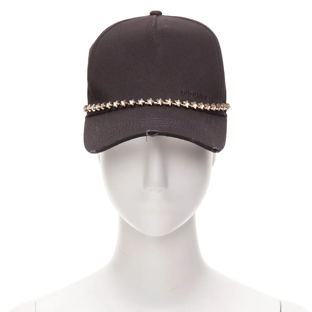 Dsquared2 Star Crystal Cap Black Cotton Very good - Inside View