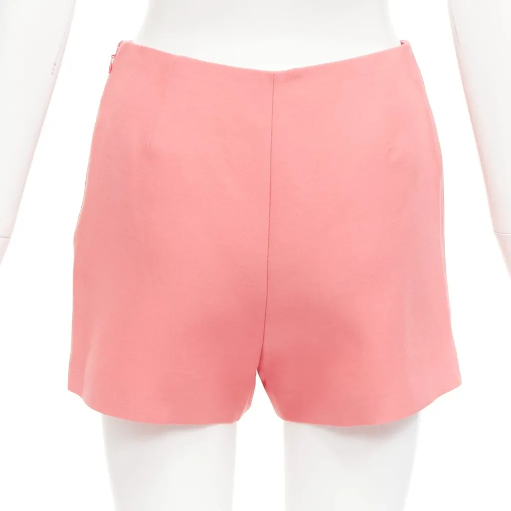 Valentino Wide Wool Shorts Pink Wool Never worn - Box View