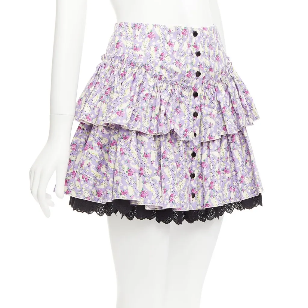 Marc Jacobs The Mini Prairie Skirt Purple Cotton Never worn - Inside View