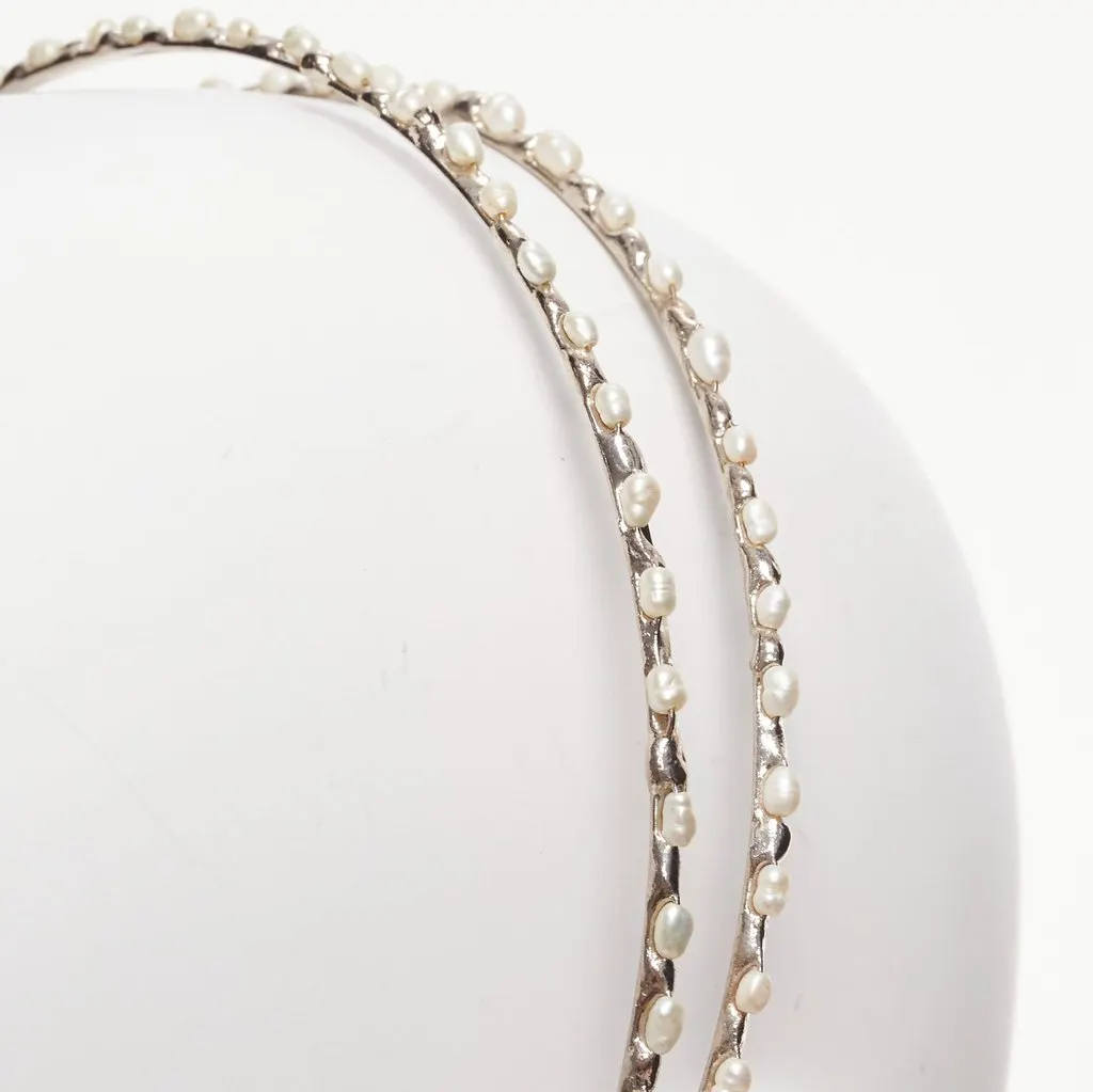Rosantica Pearl Wiggle Band Beige Metal Very good - Back View