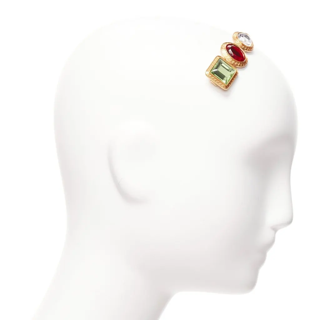 Versace Crystal Hairclip Red Plastic Very good - Inside View