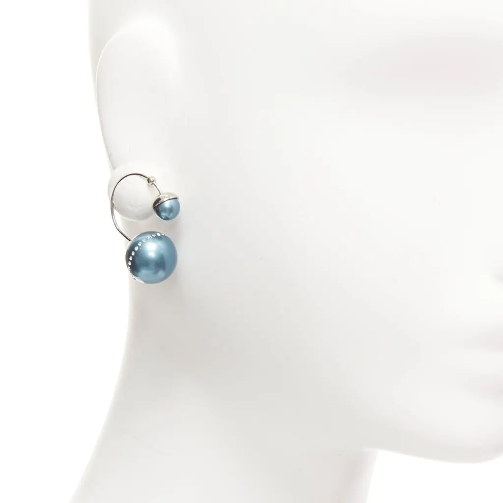 Dior Blue Pearl Earrings Blue Pearl Fair - Back View
