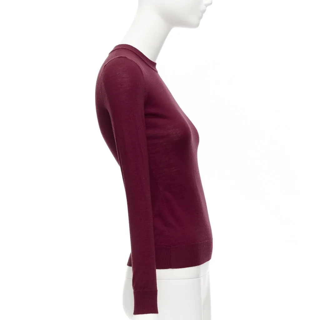 Alaïa Red Crew Sweater Red Wool Never worn - Model View