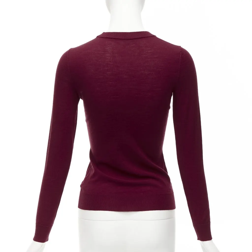 Alaïa Red Crew Sweater Red Wool Never worn - Box View