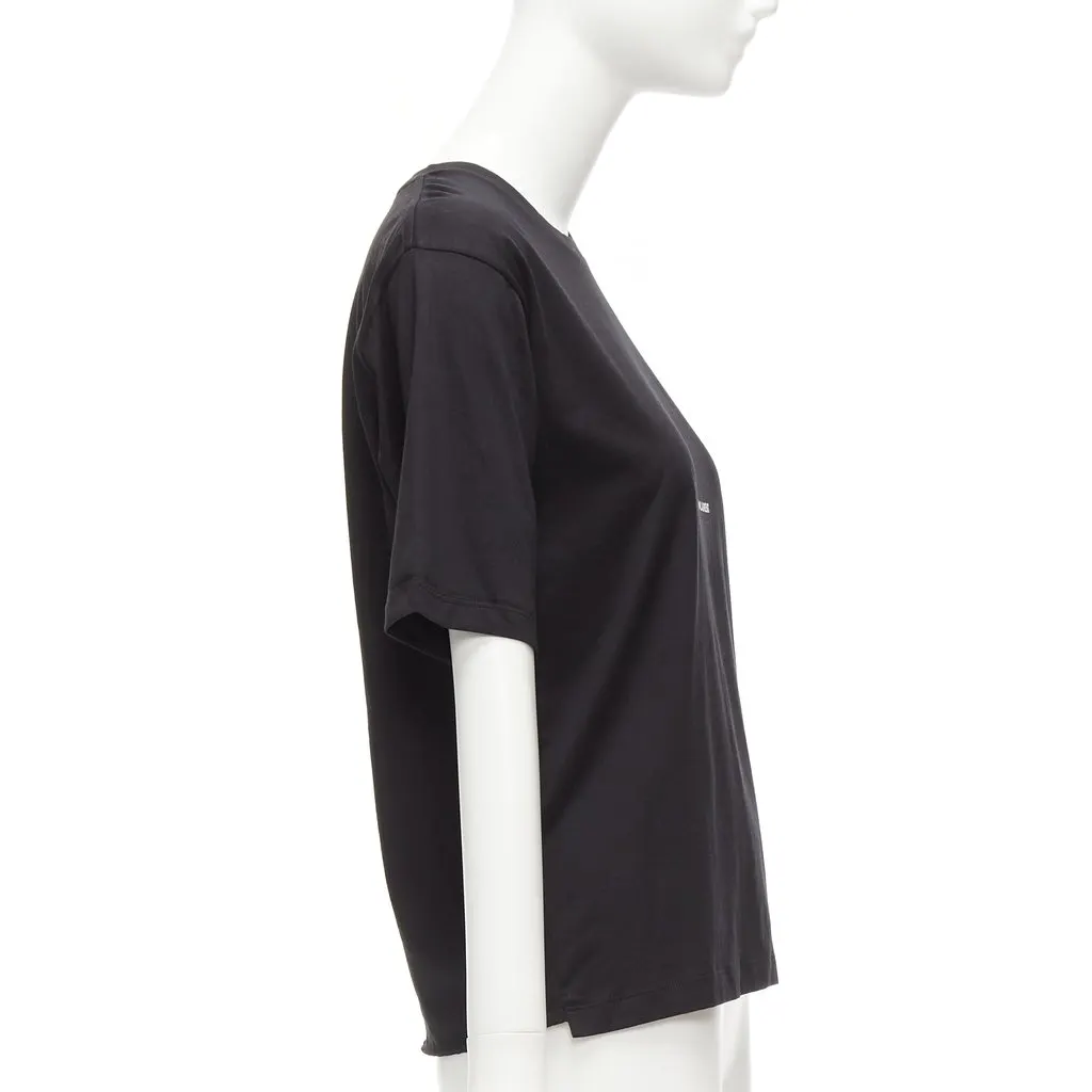 Saint Laurent Box Logo Shirt Black Cotton Never worn - Model View