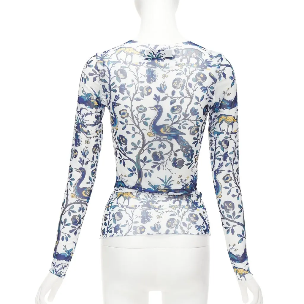 Marques Almeida Animal Mesh Top White Polyester Never worn - Box View
