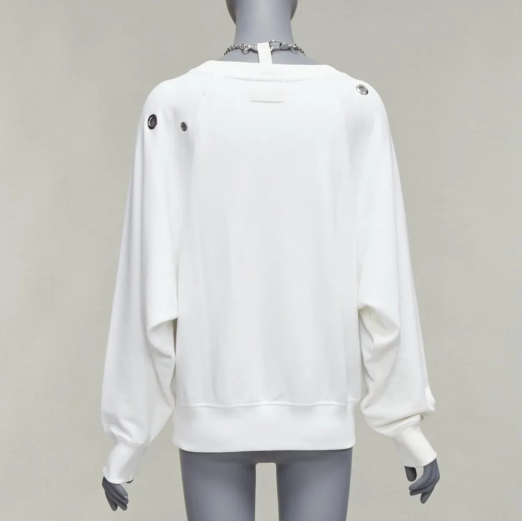 Diesel Punk Chain Sweatshirt White Cotton Fair - Box View
