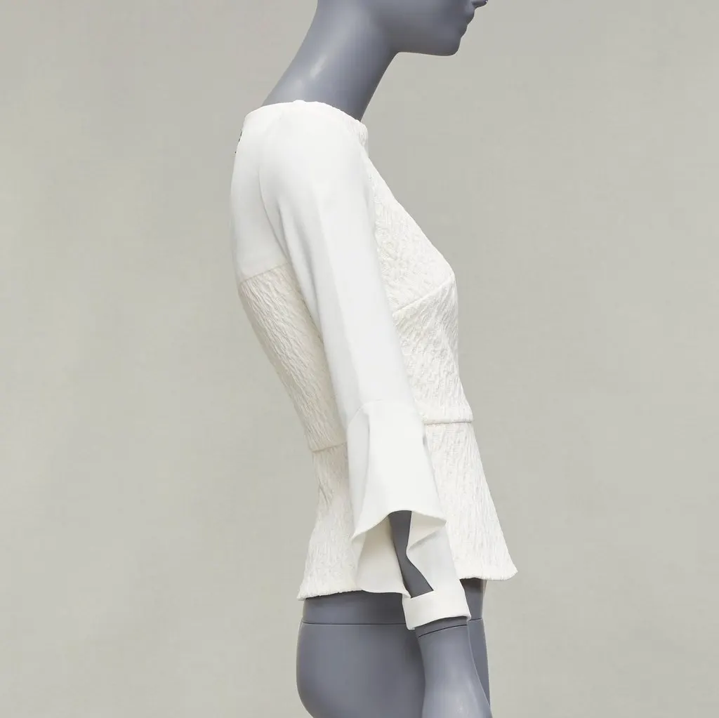 Roland Mouret RIchardson Beige Polyamide Never worn - Model View