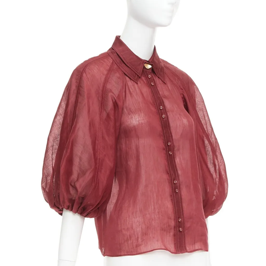 Aje Palms Burgundy Silk Very good - Inside View
