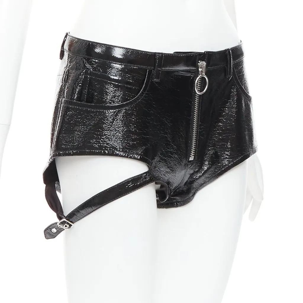 Courrèges Harness Boy Shorts Black Cotton Very good - Inside View