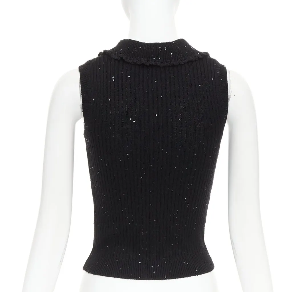 Shushu Tong Black Wool Top Black Wool Very good - Box View